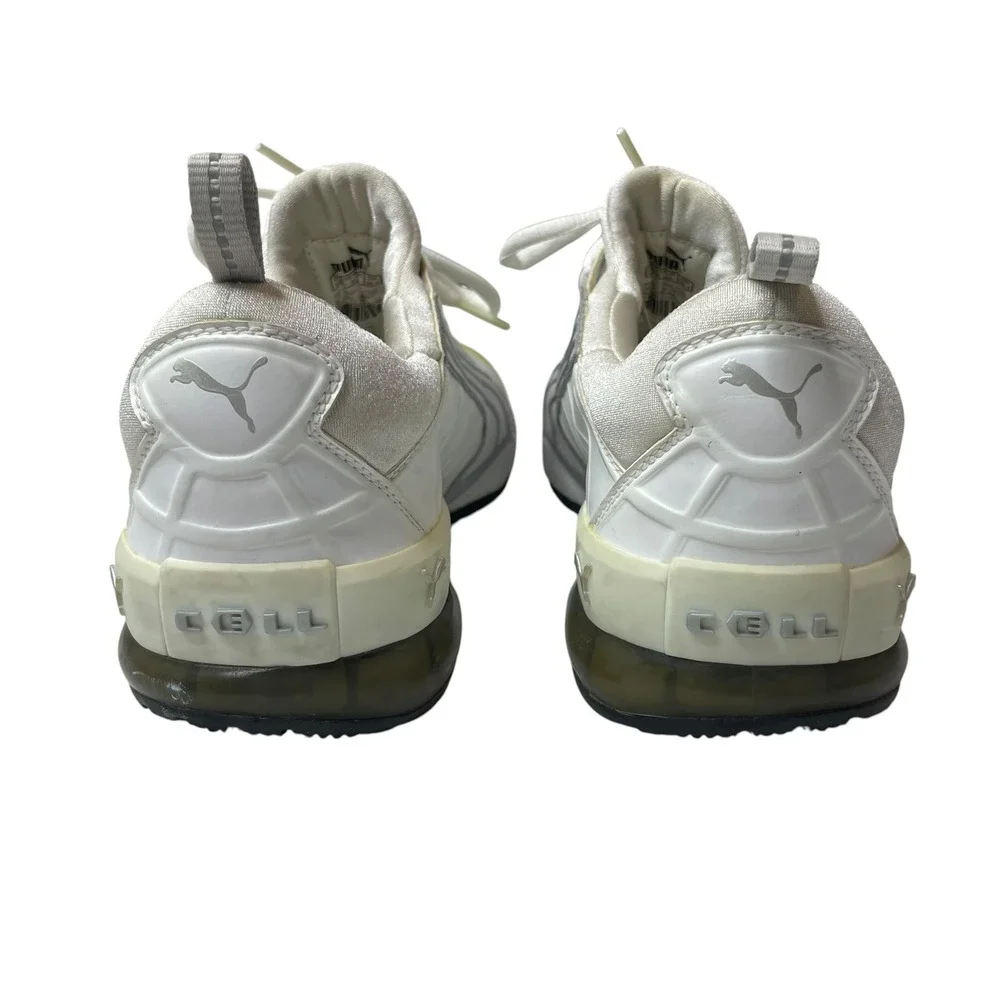 vintage Y2K Puma Cell White Silver Yellow Sneakers Low Top Shoes Mens